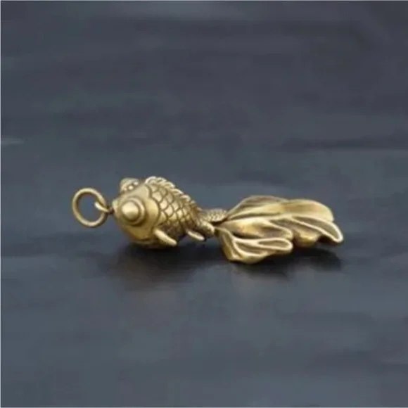 Brass Goldfish Pendant - Picture 3 of 7